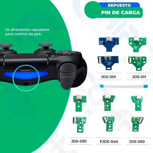 Producto - PIN DE CARGA PS4 (PLACA)