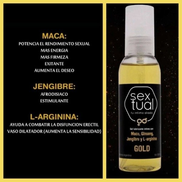 Producto - SEXTUAL Lubricante Línea Gold 80 Ml