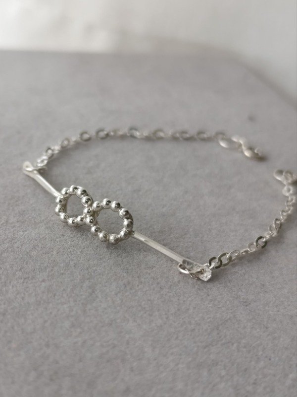 Producto - Pulsera plata 925 Infinito con detalle - 1