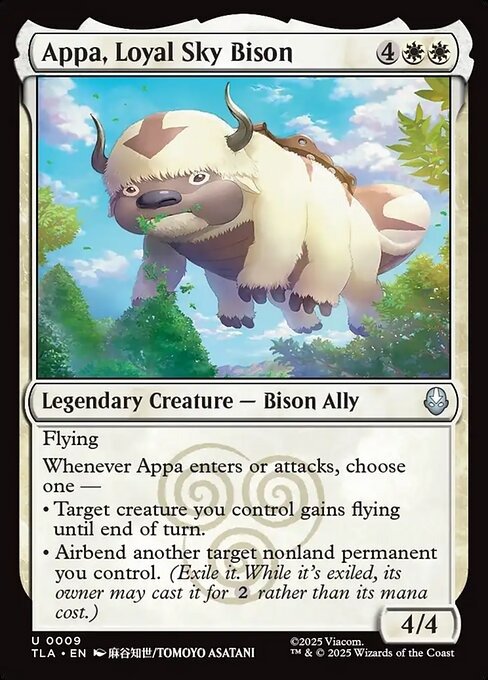 Producto - Appa, Loyal Sky Bison - A:TLA (TLA) #9 uncommon normal