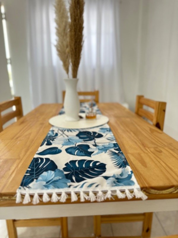 Producto - Caminito hojas grandes azul