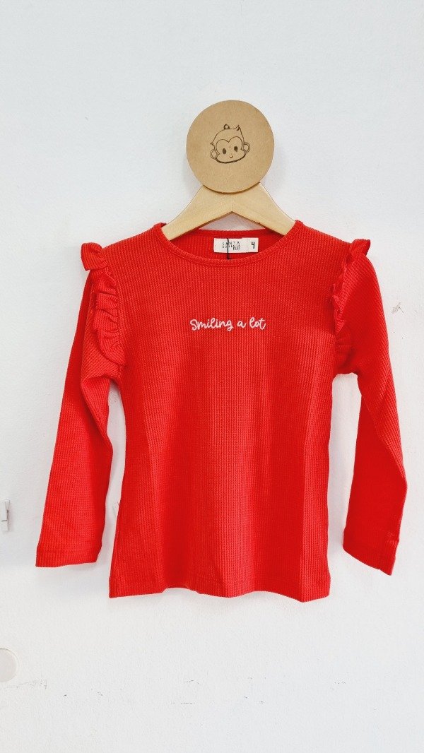 Producto - remera Smiling roja