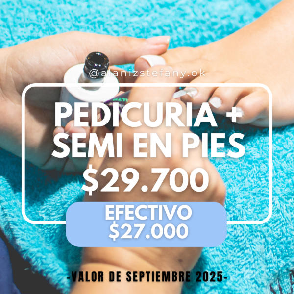 Producto - Pedicuria con semi color