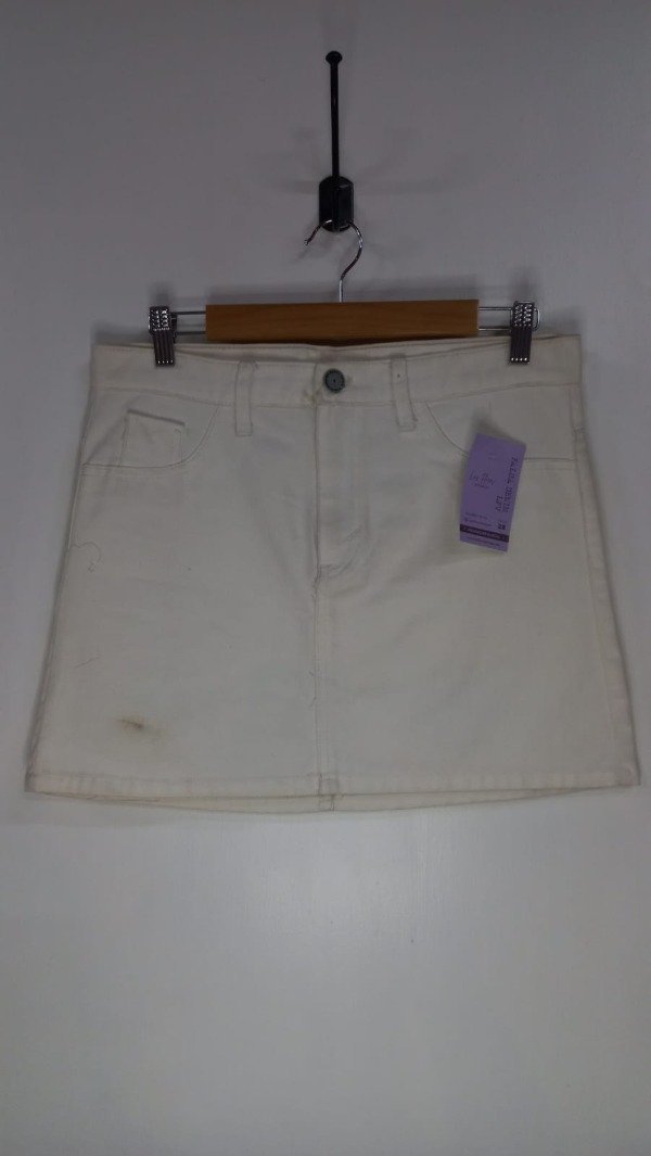 Producto - FALDA LFV JEAN BLANCA