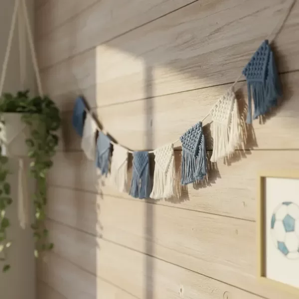 Producto - Banderín Macramé Selección Argentina Decoración Pared