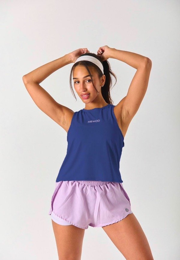 Producto - Musculosa crop NW azul