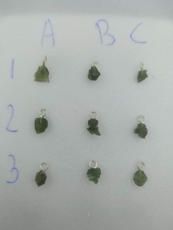 Producto - Dije de piedra moldavita en plata 925 - 0