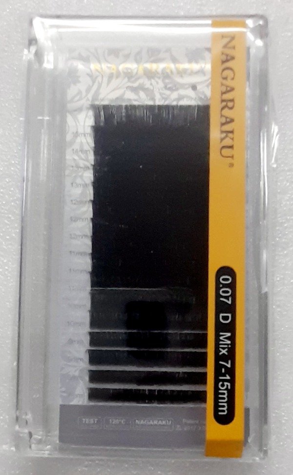 Producto - Pestañas Nagaraku 0.07 D mix 7/15 mm SP 10/25