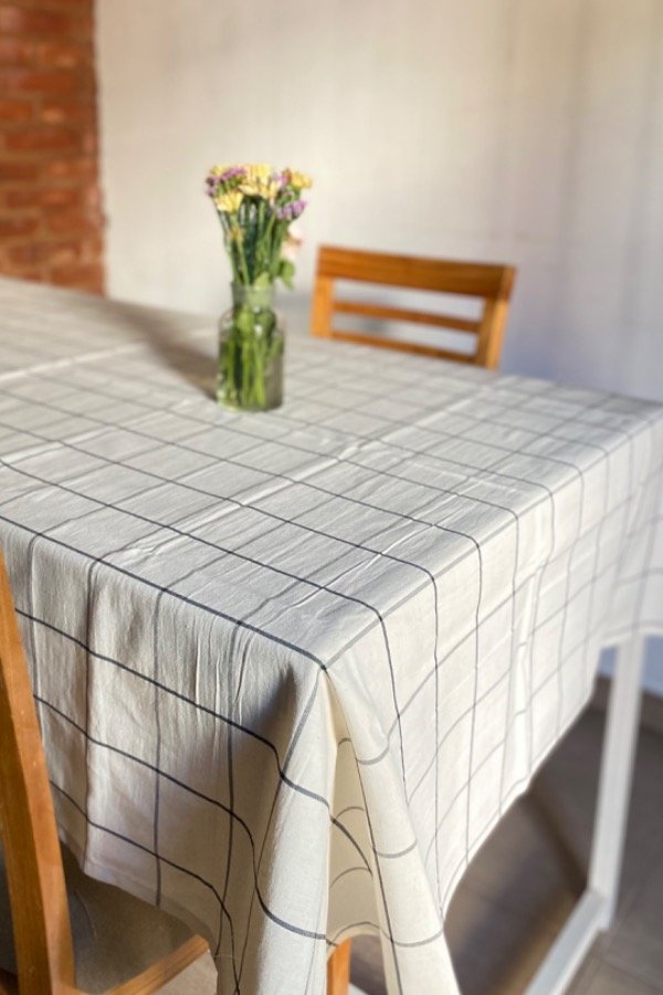 Producto - Mantel de tusor CUADROS CLÁSICOS