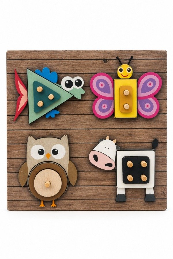 Producto - Juego de encastre de madera animales - 0