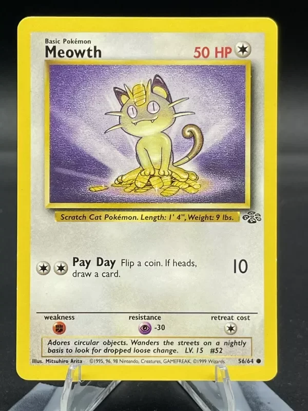 Producto - Pokemon Meowth 56/64 Jungle Unlimited Card
