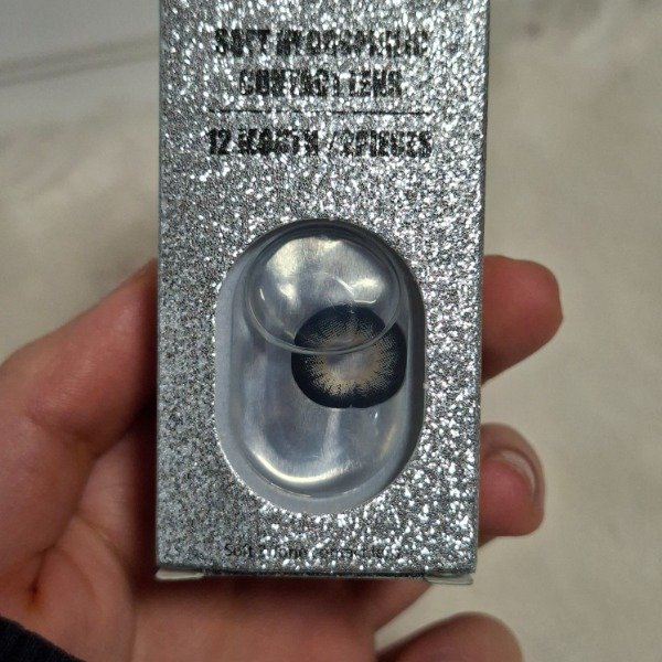 Producto - Lentes de contacto negros con gris y miel + estuche y aplicador Ds.Flower