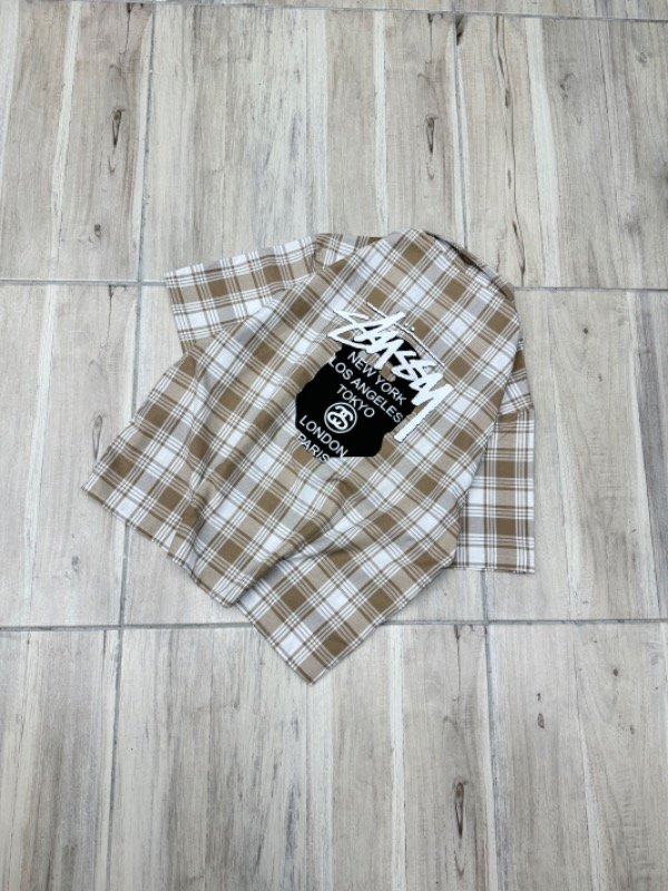 Producto - Camisa Boxy Fit StussyV2 beige