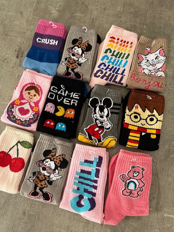 Producto - Medias 3/4 Motivos Colores (POR DOCENA)