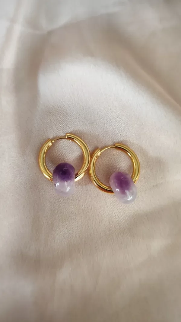 Producto - Aros Almica AMATISTA dorado