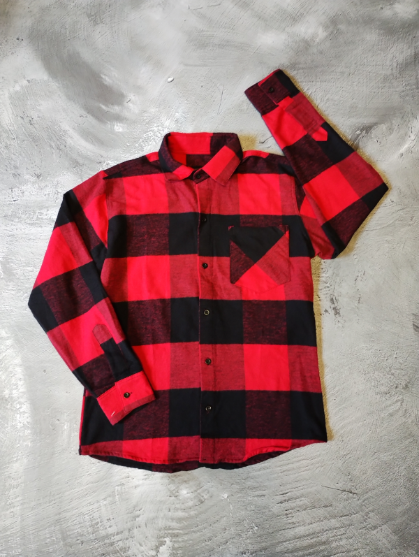 Producto - Camisa Leñadora Vudú - Roja y Negro