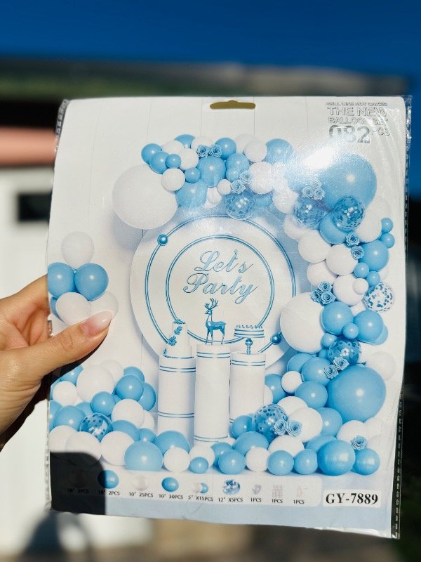 Producto - Megaset de globos 80-100 piezas (celeste) - 0