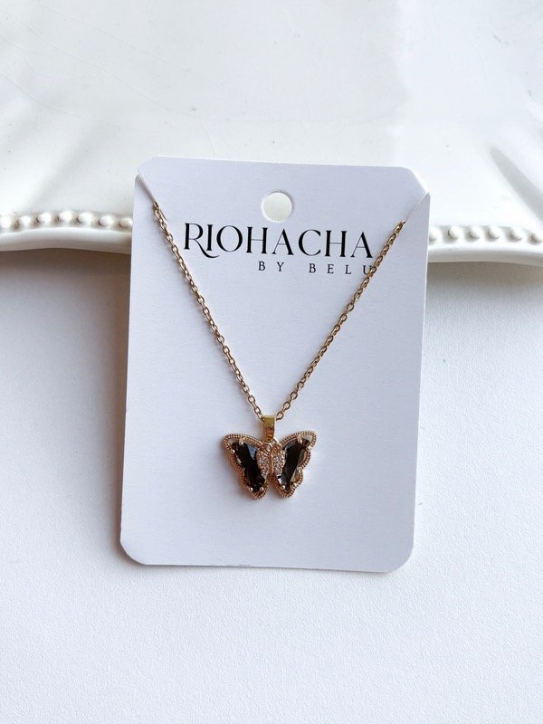 Producto - Collar Butterfly (Negro)