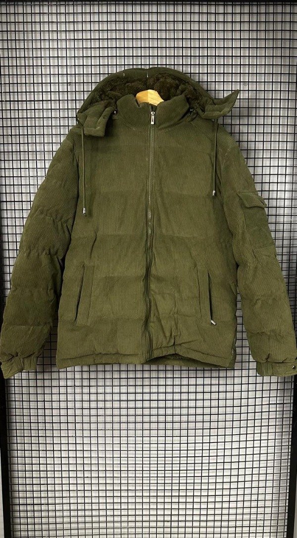 Producto - Campera Corderoy Premium con Interior Abrigado Verde Militar