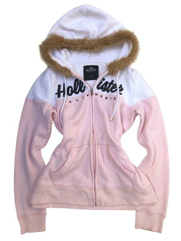 Producto - Fur zip up HOLLISTER pink - 0