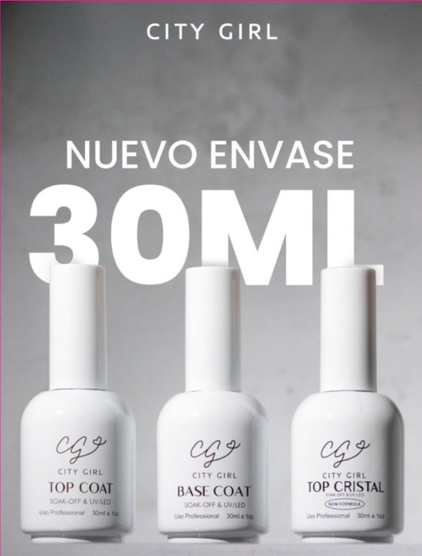 Producto - Base coat  top Coat y top cristal 30ml (envase grande)