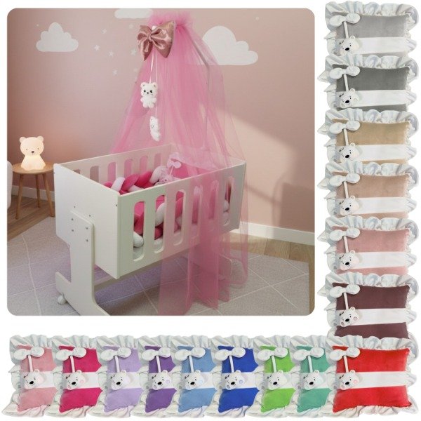 Producto - Set de Chichoneras Plush para Cuna Colecho Moises Rumi - 10