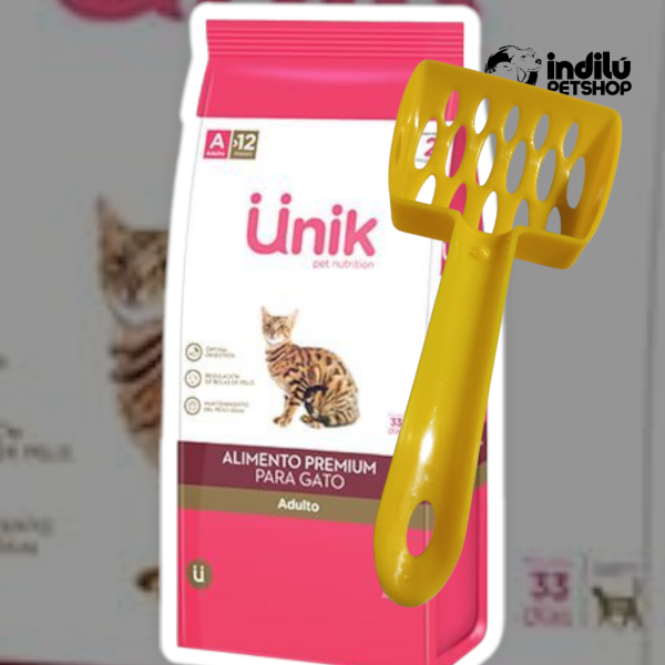 Producto - Unik, gato adulto. 2kg + palita sanitaria