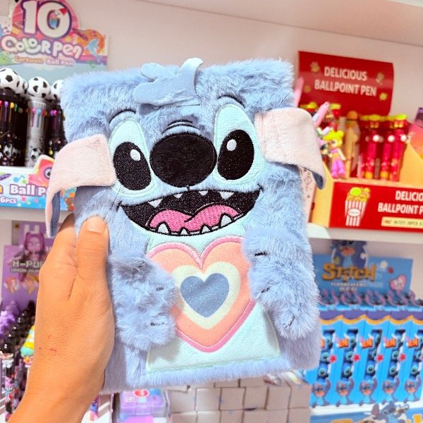 Producto - Cuaderno peluche Stich, A5