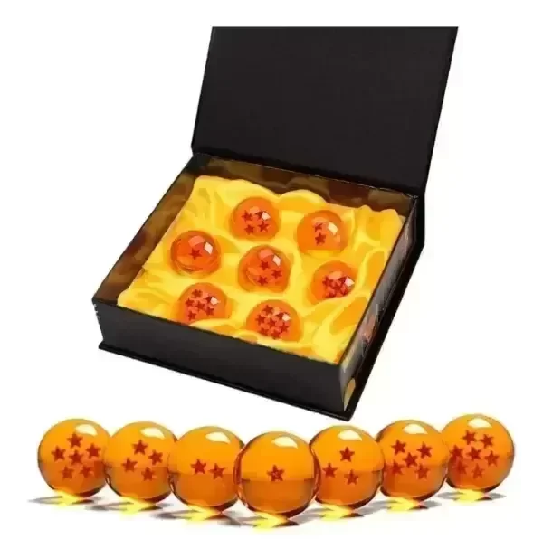 Producto - Caja con 7 Esferas del Dragon - 4cm - Dragon Ball