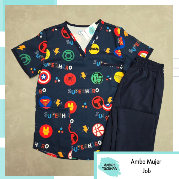 Producto - Ambo Job Super héroes