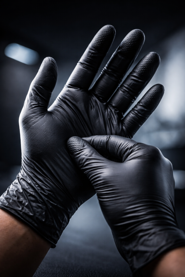 Producto - CAJA GUANTES NITRILO NEGRO 10 X 100 UNIDADES