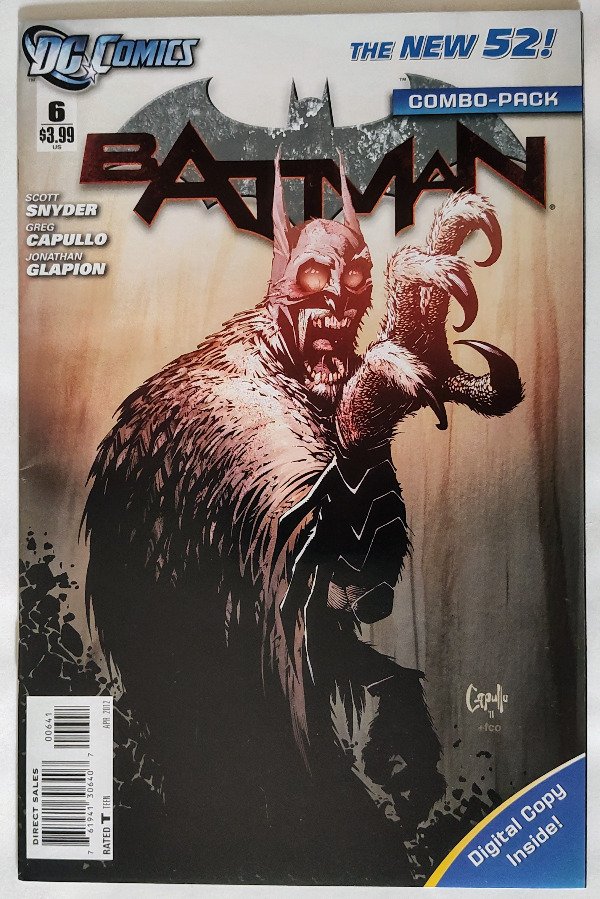Producto - Batman #6 (2012) - 1ra aparición de la Corte de los Búhos, variante 'Combo Pack'