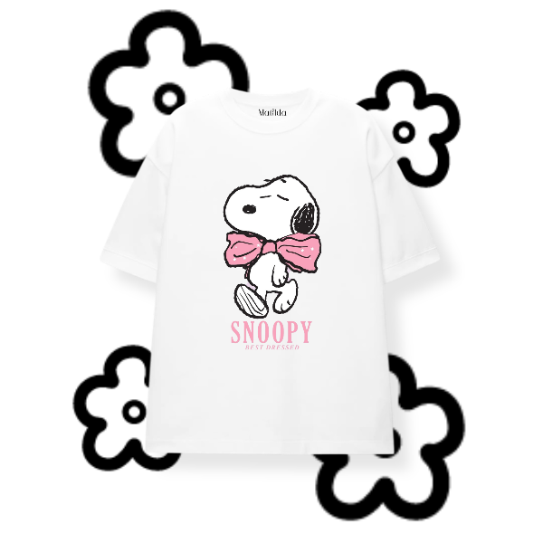 Producto - REMERON SNOOPY CON MOÑO- BLANCO