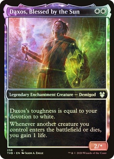 Producto - Daxos, Blessed by the Sun (Showcase Foil)