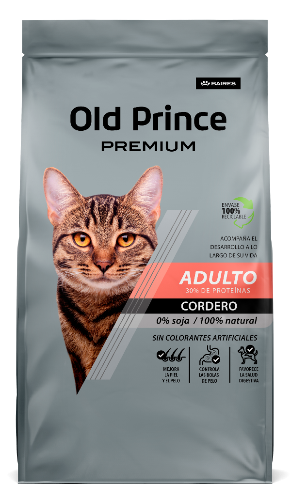 Producto - Old Prince Premium Cordero Gato Adulto 3 kg
