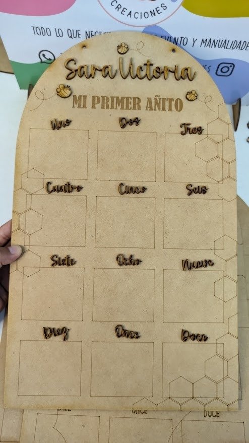 Producto - CARTEL MESES CON GRABADO 45X26CM