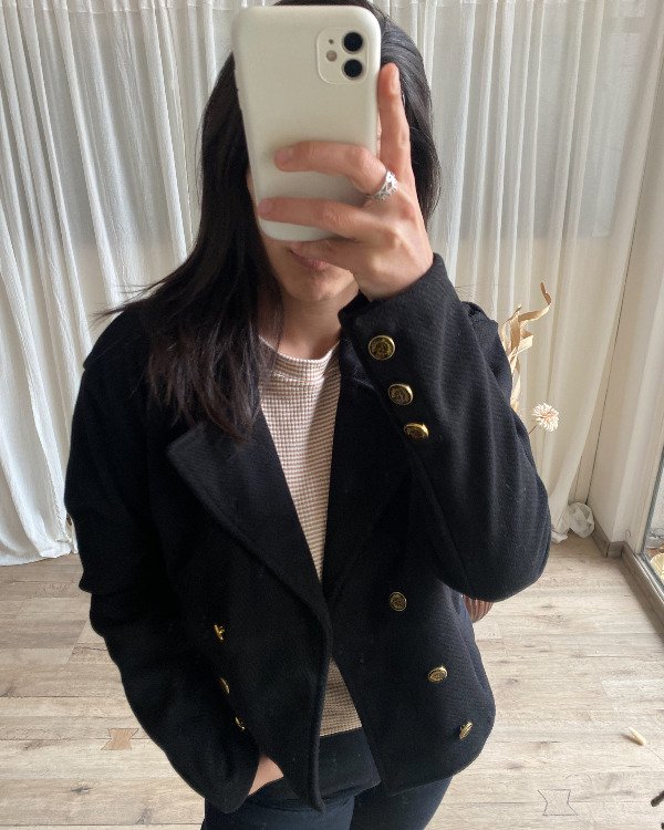 Producto - Saco Checa Negro
