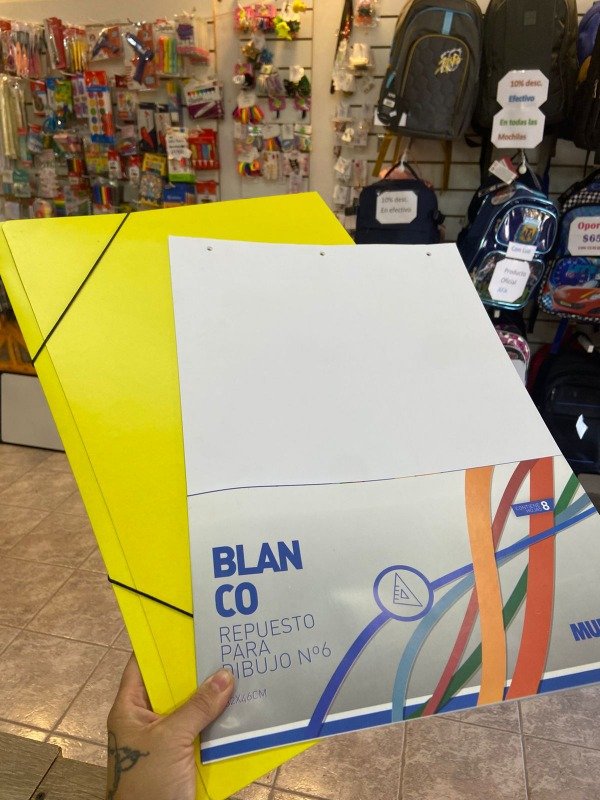 Producto - COMBO 1 Carpeta N6+ 1 Repuesto hojas blancas N6