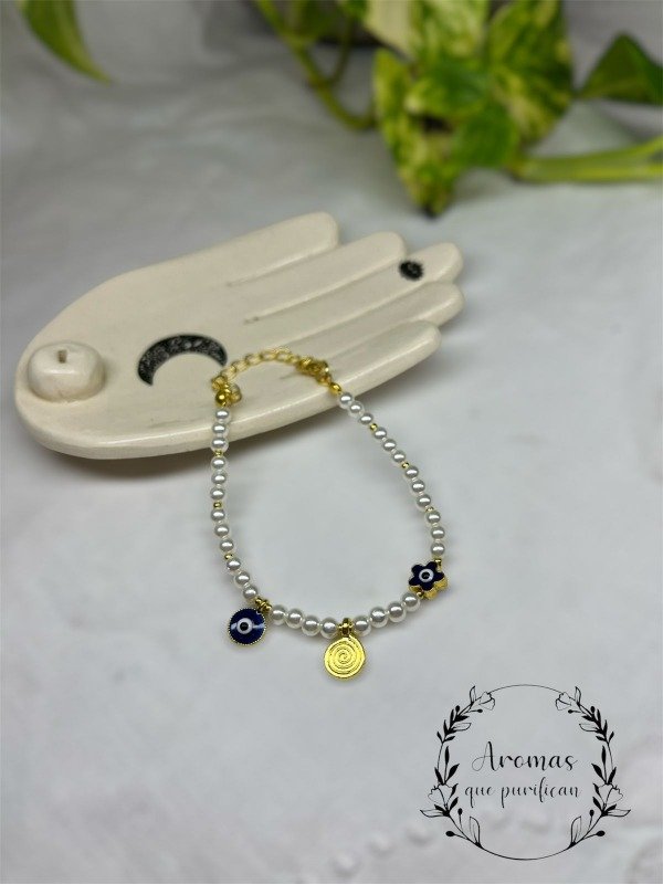 Producto - PULSERA OJO TURCO PERLAS