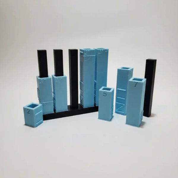 Producto - Números Montessori - Tamaño Proporcional, Cantidad, Braille y Visual - - 2