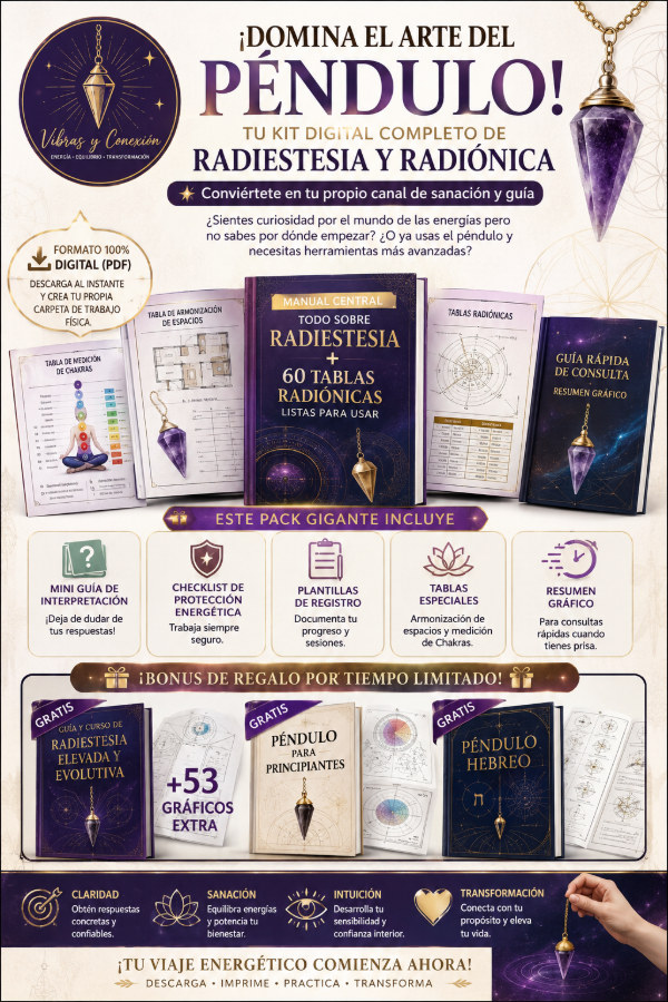 Producto - KIT DE RADIESTESIA Y PENDULO