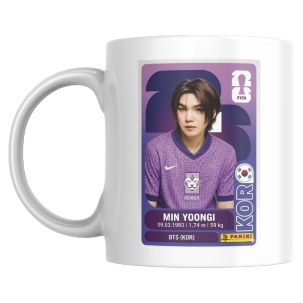 Producto - Taza - Figurita mundial 2026 Min yoongi (BTS) - 0