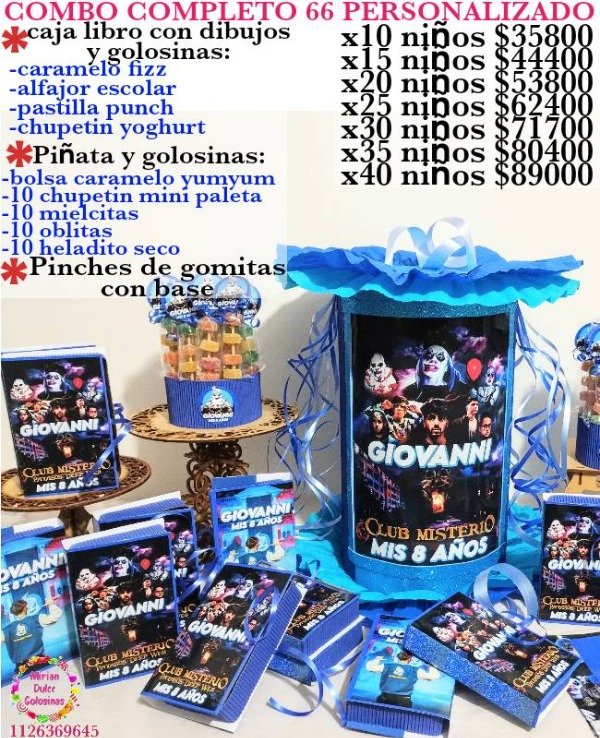 Producto - Combo cumpleaños 66 club misterio