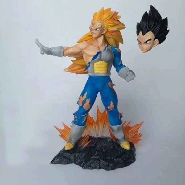 Producto - Diorama Vegeta SS3 intercambio de cabeza - Dragon Ball (29cm)