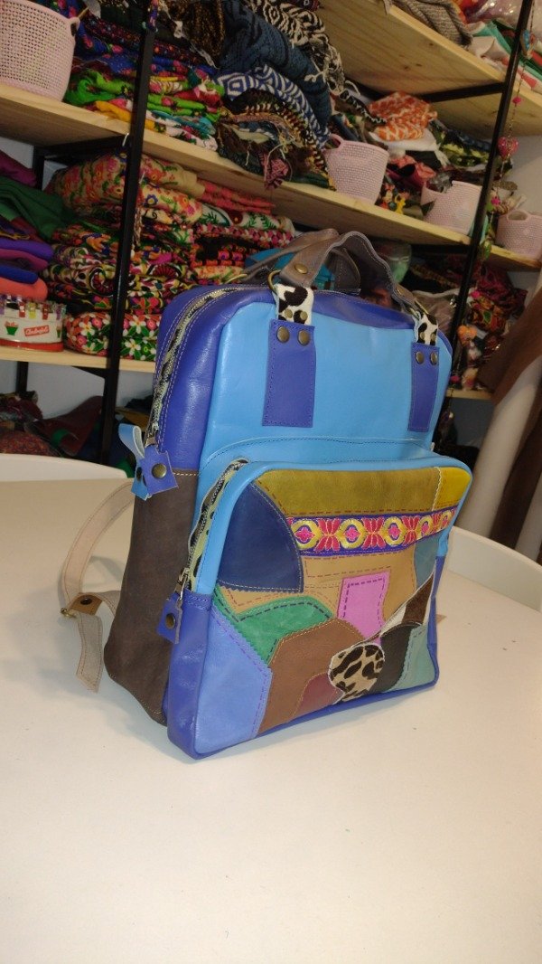 Producto - Mochila patch cuero