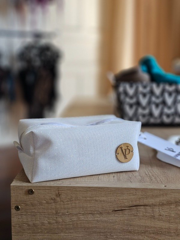 Producto - Neceser blanco brilloso