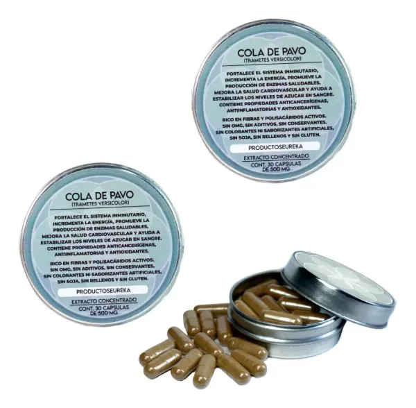 Producto - Pack X 2 Cola De Pavo - Extracto Concentrado - Cápsulas