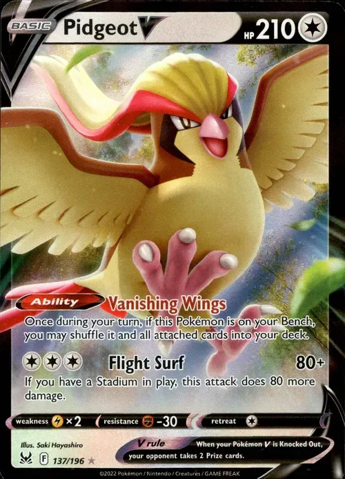 Producto - Pidgeot V - 137/196 - Lost Origin - Holo