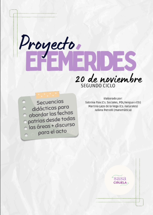Producto - PROYECTO EFEMÉRIDES - 20 DE NOVIEMBRE - SEGUNDO CICLO