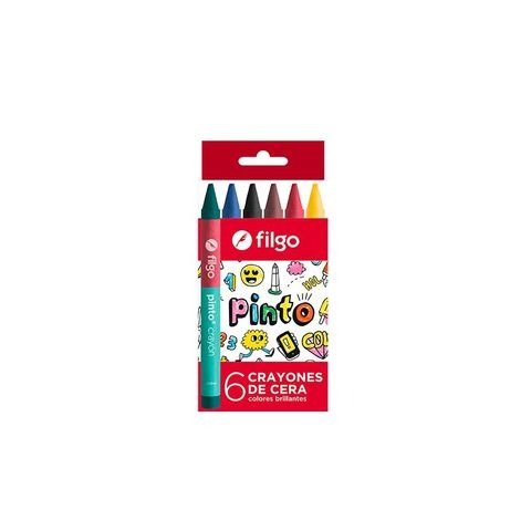 Producto - CRAYON DE CERA PINTO CAJA X6 UNIDADES FILGO